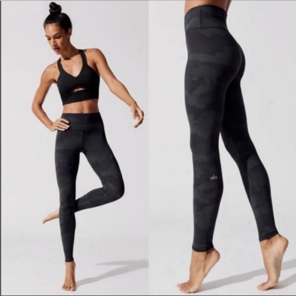 Alo Yoga High-Waist Camo Vapor Legging XXS - Picture 2 of 11